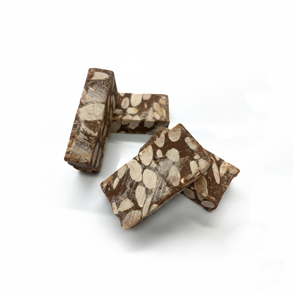 Turron de chocolate y almendras